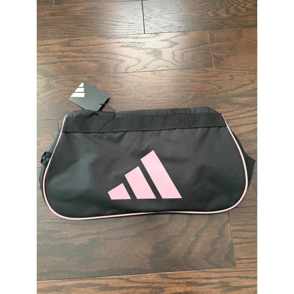Adidas Power Gym Small Duffel Bag Black True Pink LP12971 NWT